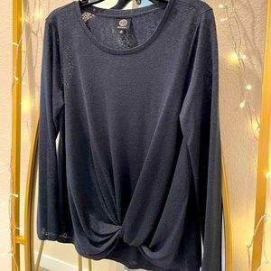 Bobeau Burnout Twist Top